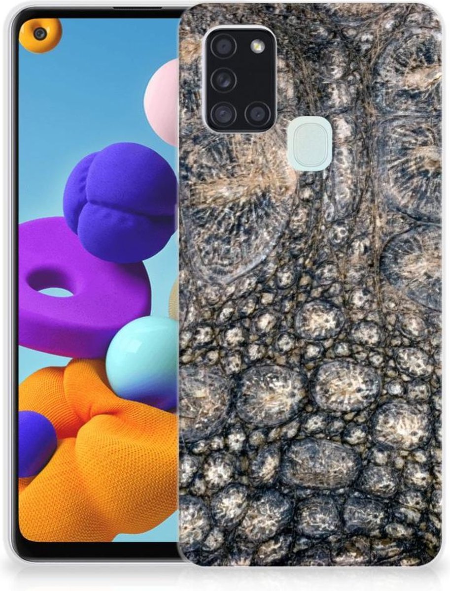 Samsung Galaxy A21s TPU Hoesje Krokodillenprint