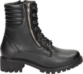 Dolcis dames veterboot - Zwart - Maat 39