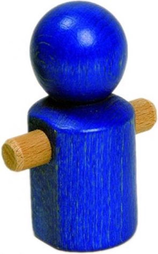 Thumbnail van een extra afbeelding van het spel nic houten speelgoed MB Laufmännchen blau