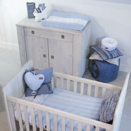 Baby's Only Gebreide ledikantdeken chenille - Baby deken Robust Rib - Oud roze van Baby's Only — afbeelding 5