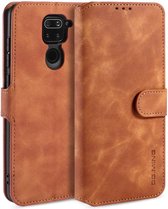 DG Ming Retro Portemonnee Xiaomi Redmi Note 9 Hoesje Bruin