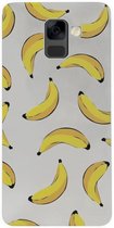 ADEL Siliconen Back Cover Softcase Hoesje Geschikt voor Samsung Galaxy A8 Plus (2018) - Bananen