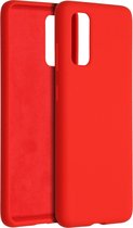 Accezz Liquid Silicone Backcover Samsung Galaxy S20 hoesje - Rood