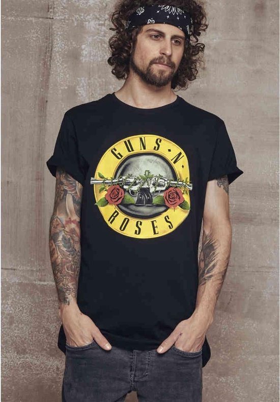 Mister Tee Guns N' Roses - Guns n' Roses Logo Heren T-shirt - XL - Zwart