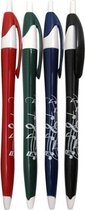 Pen met notenbalk, verschillende kleuren