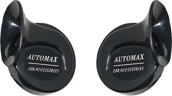 Automax claxon - Toeter - Met relais - 12V - Zwart | bol.com