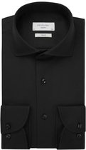 Overhemd Profuomo zwart royal twill Slim Fit