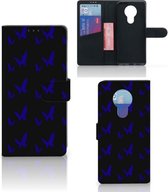 GSM Hoesje Nokia 5.3 Flipcase Vlinder Patroon