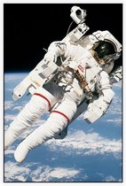 Bruce McCandless first spacewalk (ruimtevaart) - Foto op Akoestisch paneel - 60 x 90 cm