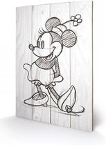DISNEY - Impression sur bois 40X59 - Minnie Mouse