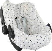 Trixie Autostoelhoes Junior Katoen Wit/grijs