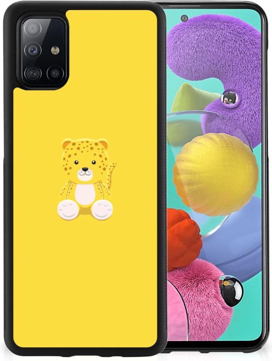 Samsung Galaxy A51 Bumper Hoesje Baby Leopard