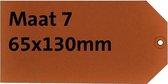 Label hf2 nr7 65 x 130 mm karton 200 gr chamois + ring 1000 stuks