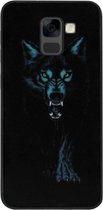 ADEL Siliconen Back Cover Softcase Hoesje Geschikt voor Samsung Galaxy A8 (2018) - Wolf Stoer