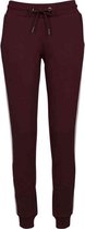 Urban Classics Dames joggingbroek -4XL- College Contrast Rood/Zwart