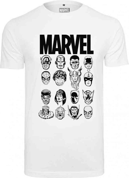 T-shirt Marvel - Wit