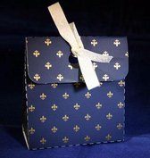 Deco Bags Set - Donker Blauw Franse Lelie - 21 Stuks - Leuke doosjes