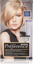 3x L'Oréal Preference Haarkleuring 9.1 Viking - Zeer Licht Asblond
