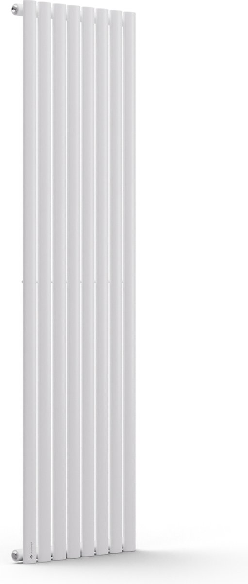 Blumfeldt Badkamerverwarming - 728 Watt - Designradiator - Zuinig en vlak - Verticaal - Wandverwarming voor Bad- en woonkamer - Geruisloos - Radiator met thermostaat - Wit