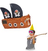 Relaxdays Pinata piratenboot - pinata piratenschip - piñata - kinderfeestje - papier