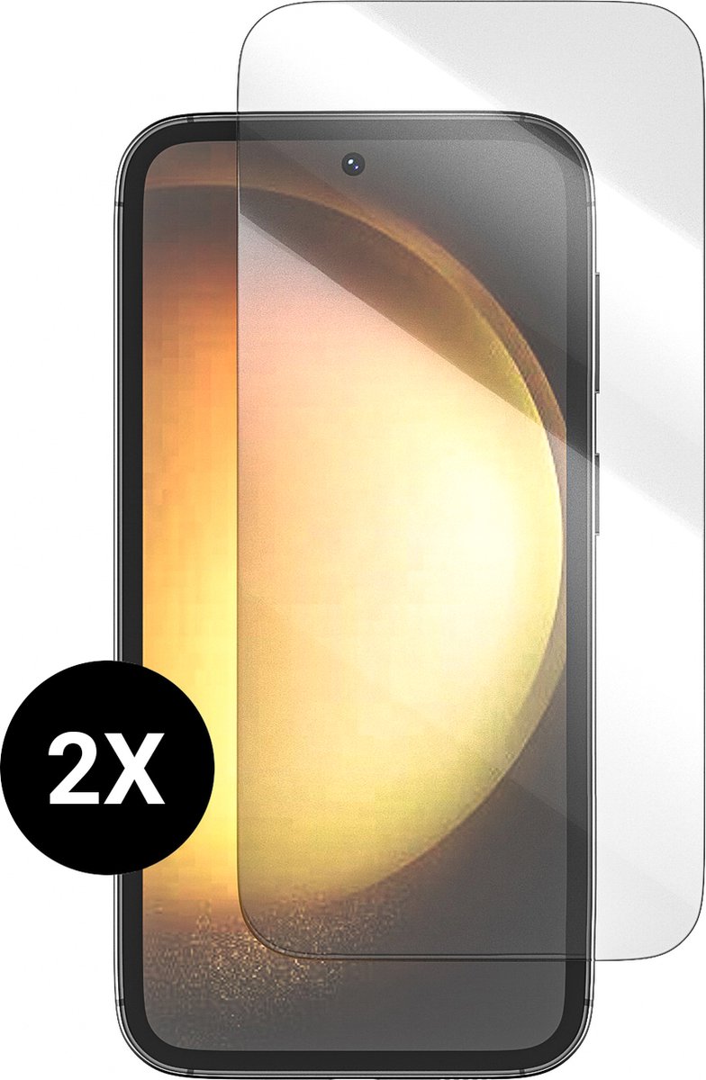 Screenprotector geschikt voor Samsung S23 Screenprotector Glas Gehard Tempered Glass - Screenprotector geschikt voor Samsung Galaxy S23 Screen Protector Screen Cover - Volledig dekkend beschermglas - 2 stuks