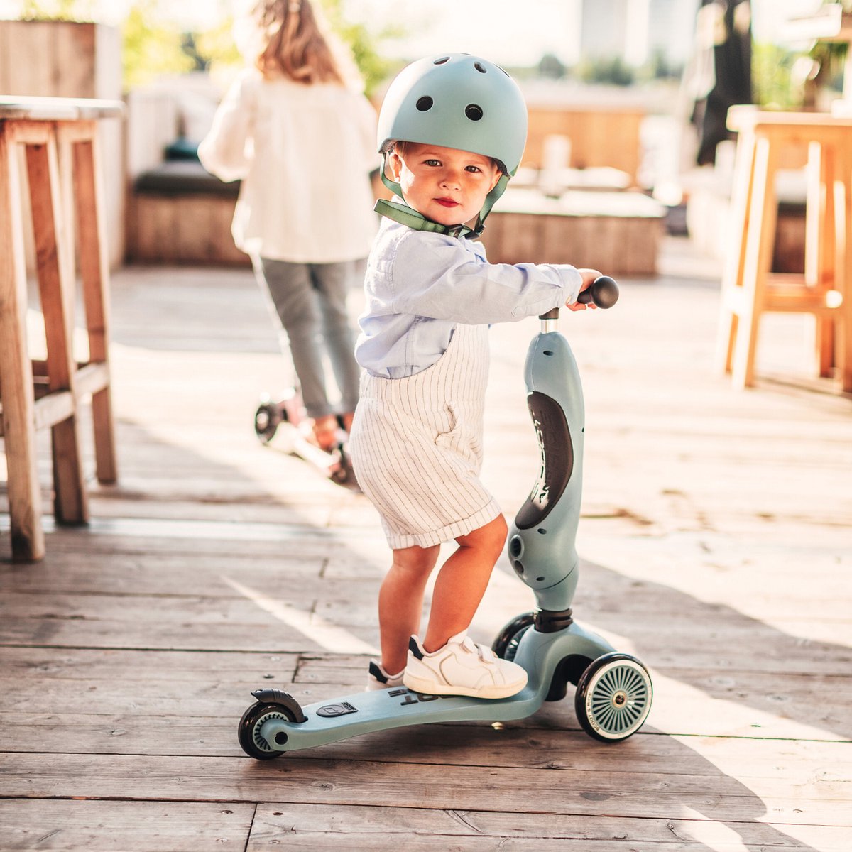 Scoot & Ride Highwaykick 1 – 2-in-1 Kinderstep – Loopfiets en Step in Één – Zonder Gereedschap Ombouwbaar – Veilig en Stabiel – Steel — afbeelding 4