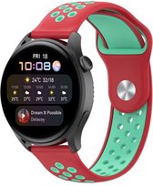 By Qubix Sport Edition - Rood + mintgroen - Xiaomi Mi Watch - Xiaomi Watch S1 - S1 Pro - S1 Active - Watch S2