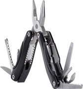 Miltec - Multitool - Couteau de poche - Couteau tactique - Plein air - Outil Kombi - ABS/Aluminium - 15,5 cm - Noir mat