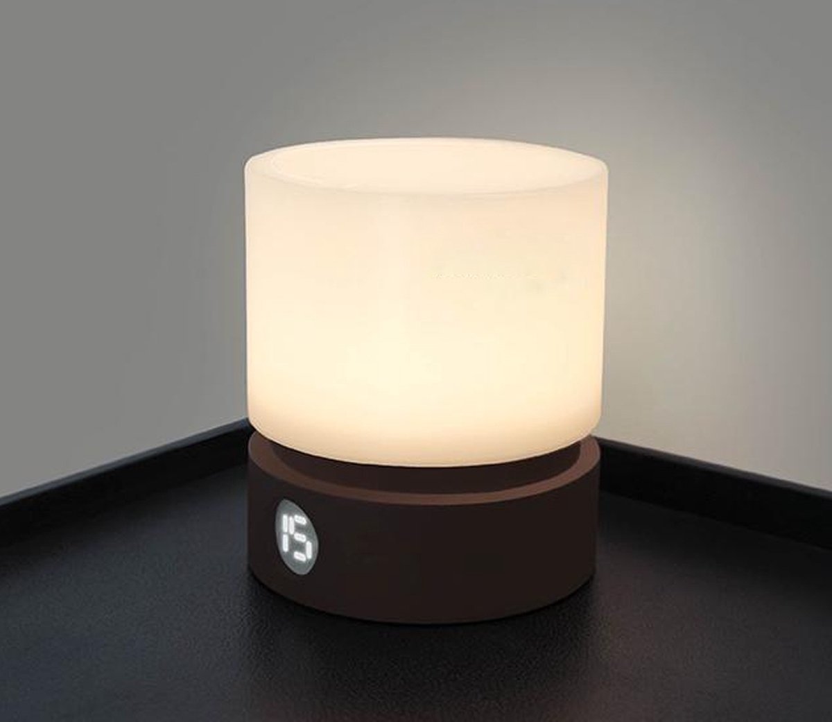 Lueas® Draadloze Tafellamp LED – Draadloze Lamp Nachtkastje - Mini LED Lamp – Oplaadbare Accu – Met Timer – Sfeerlamp – LED Lamp Met Dimfunctie