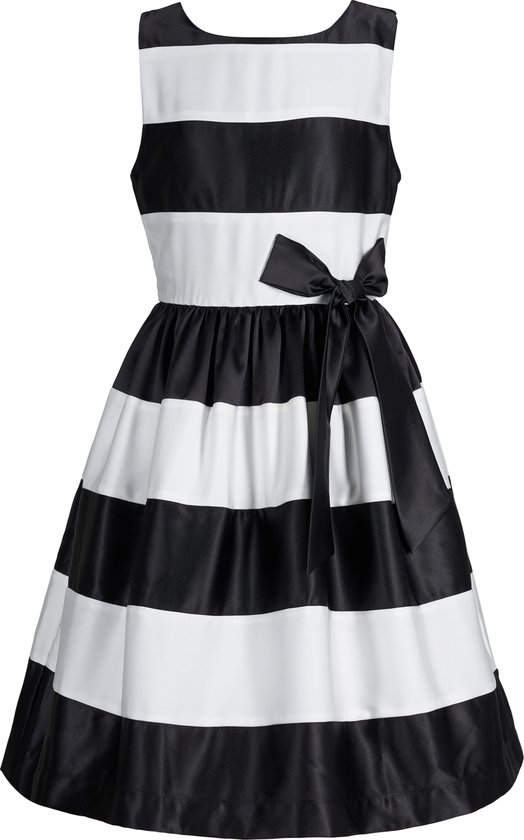 robe de soirée rayée Zwart- Wit 164