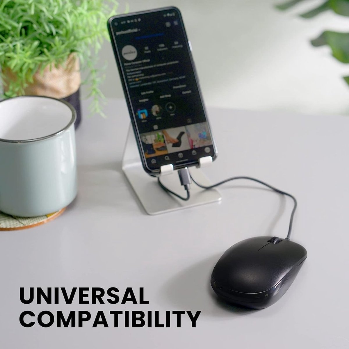 Perixx Perimice-201C Bedrade USB-C Optische muis - 1000 DPI - Rechts/Linkshandig
