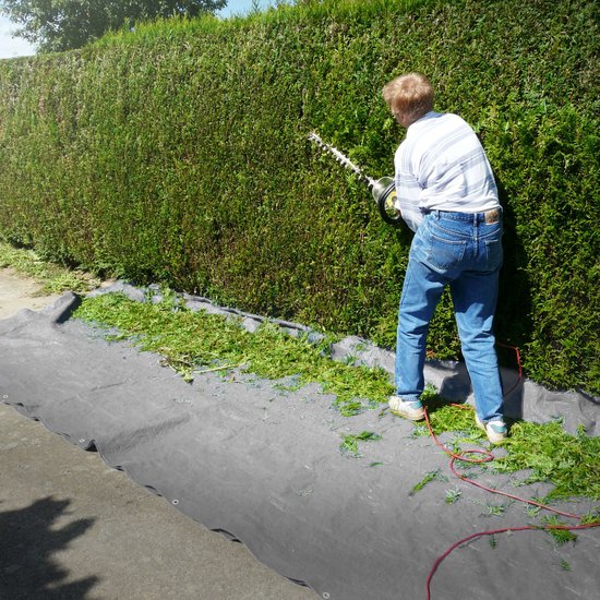 Talamex Geweven Zeil / Dekzeil 6x8 M Met Oogjes 150g/m² - Wit - Waterdicht En Scheurvast