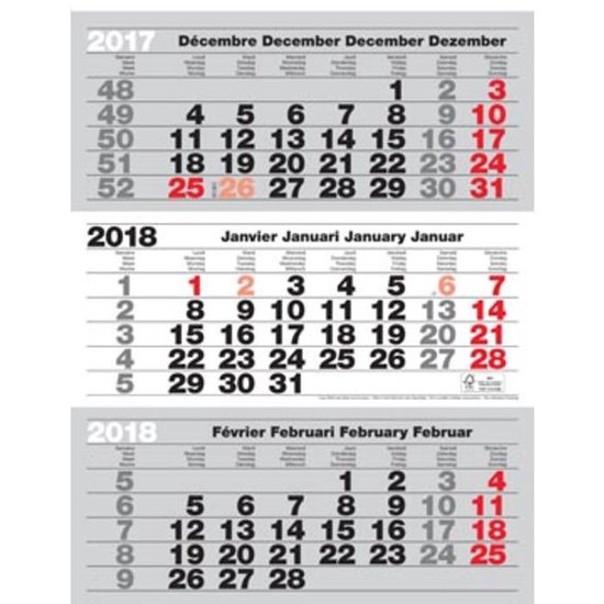 deugd schipper Impasse 3-maand kalender Benelux 2020 | bol.com
