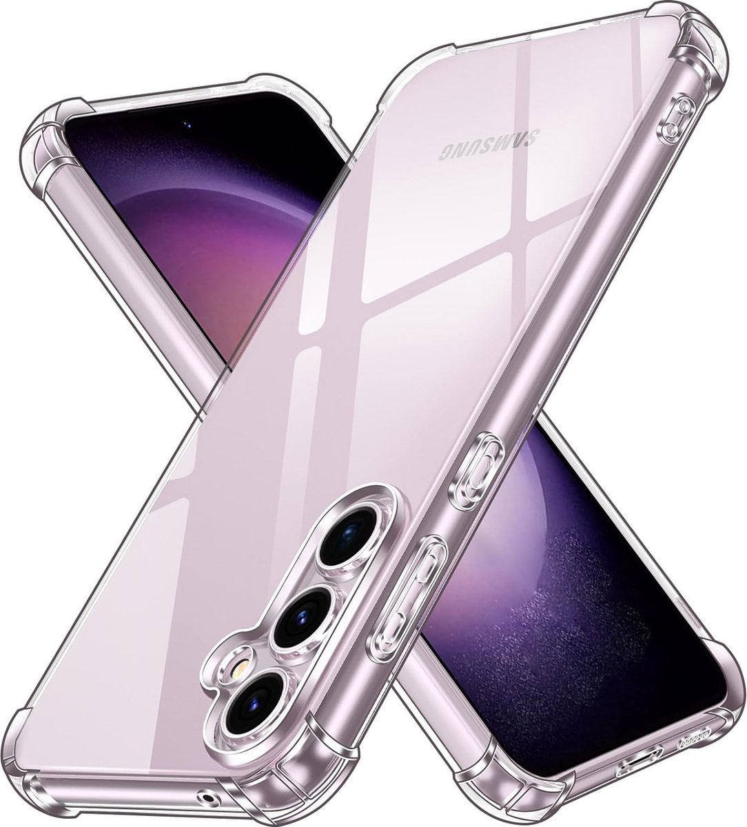 Hoesje voor Samsung Galaxy S23 FE backcover Shockproof siliconen Transparant
