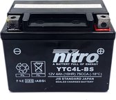 Batterie gel NITRO - 12V 4Ah - convient à de nombreux scooters 2 temps (sans entretien)
