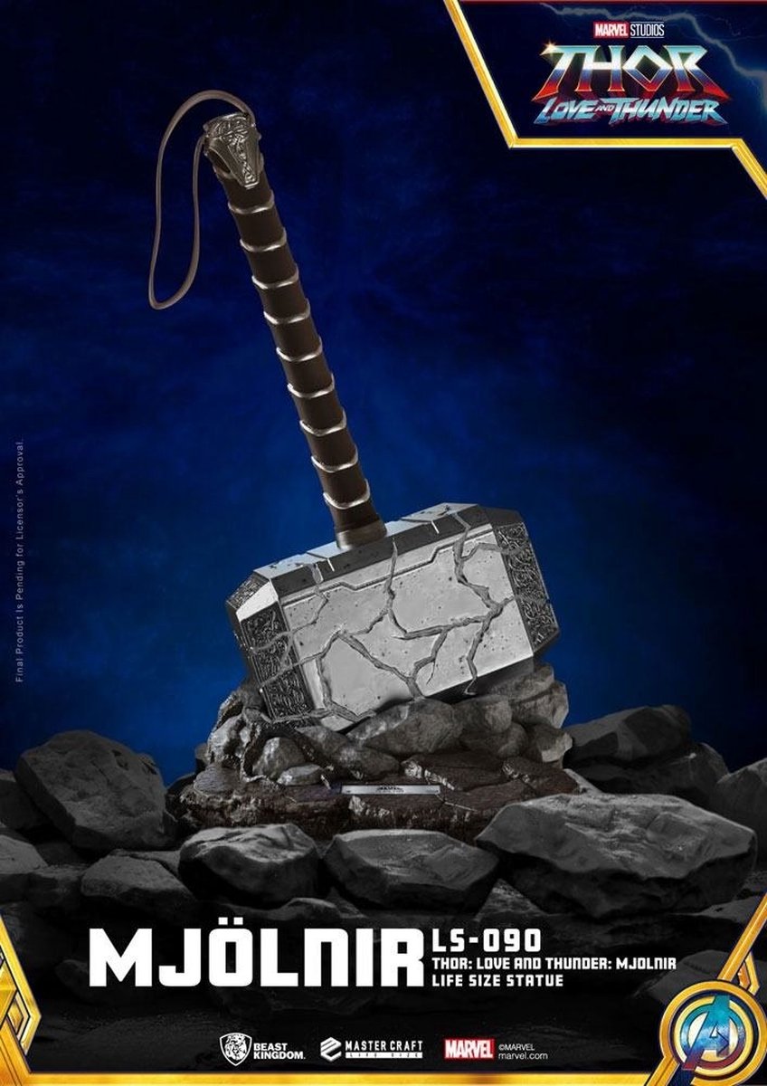 Thor: Love And Thunder Life-Size Statue Mjolnir 53 Cm