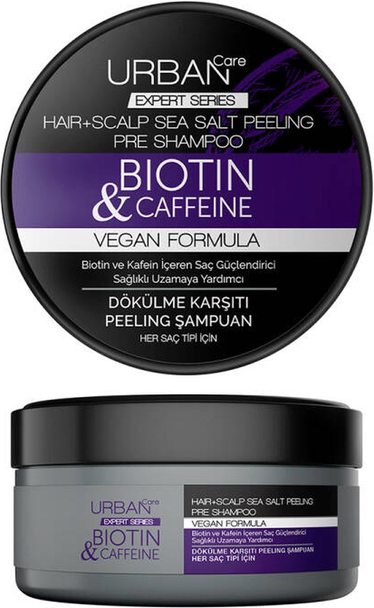 URBAN CARE Expert Biotin & Caffein Sea Salt Peeling Shampoo 200ML