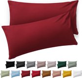 Blumtal Kussensloop Microvezel Kussenhoes 50 x 80 cm - Aurora Red - Set van 2