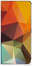 Smartphone Hoesje Geschikt voor Nokia XR21 Leuk Book Case Polygon Color