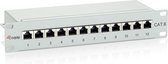 Patchpanel 12x RJ45 Cat6 10 1HE