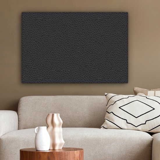 Canvas schilderij 150x100 cm - Wanddecoratie Leer - Structuur - Dierenhuid - Muurdecoratie woonkamer - Slaapkamer decoratie - Kamer accessoires - Schilderijen