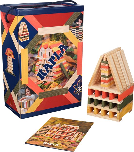KAPLA Winter Barrel 200 Pezzi - Assi Di Legno Colorate Azzurro, Blu Scuro E Bianco, Gioco Costruzioni 2+ Anni