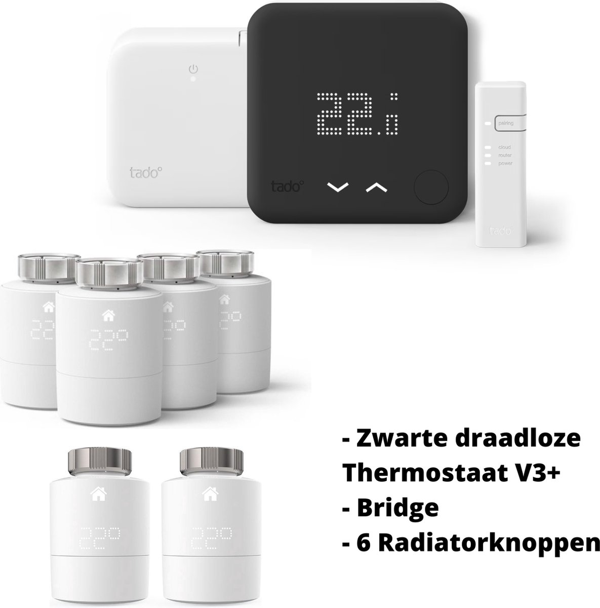 Kit de démarrage tado° Thermostat Intelligent V3+ - Variante sans