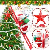 Kerstman op Ladder - Klimmende Kerstman - Climbing Santa - 0.3kg 50cm