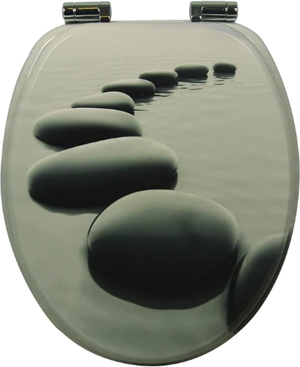 WC Bril - Soft-close Mechanisme - Wc Bril met Print - ‎Stepstone Toilet Bril