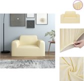 vidaXL Housse de canapé Jersey - 90-140 cm - Crème - Jersey polyester - Protection contre les taches et la saleté - Housse de mobilier de jardin