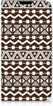 Hoesje iPhone 14 Plus Bookcase Aztec Brown