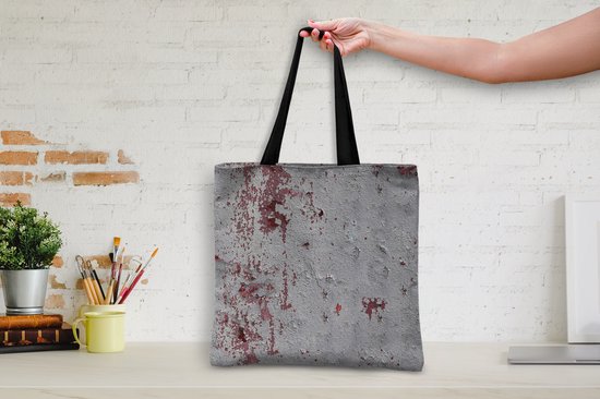 Sac Bandoulière - Sac De Plage - Shopper Rouille - Métal - Vintage - Motif - 40x40 cm - Sac Coton