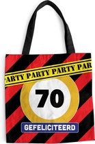 Sac Bandoulière - Sac Plage - Shopper Jubilee - 70 Ans - Anniversaire - 40x40 cm - Sac Coton