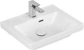 Villeroy & Boch Subway 3.0 fontein 50x40x14.5cm voor fonteinonderkast met 1 kraangat en overloopgat Wit Ceramic+